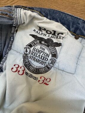 Ralph Lauren Light Blue Denim Jeans with Yellow Stitching